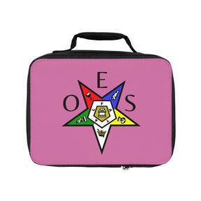 OES Lunch Bag - Pink With Colorful Star Fully Insulated - Bricks Masons