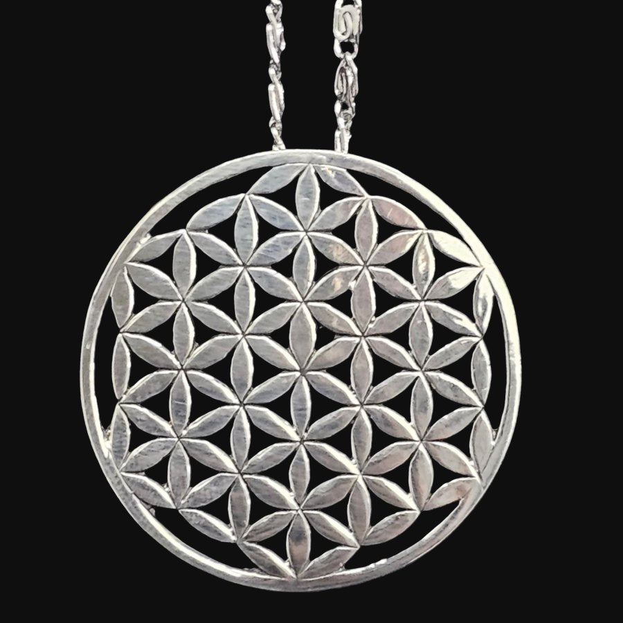 Kabbalah Flower of Life Pendant in Silver 4 cm 13 g Art 189 - Bricks Masons