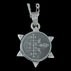 I wove Demon 33 PRINCE PRESIDENT GAAP and Secret Seal of Solomon 72 Demons Lesser Key of Solomon Goetia In Silver 3 x 2.5 cm 12 Gr Art 1892 - Bricks Masons