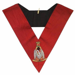 18th Degree Scottish Rite Collar - Pink Moire Pélican - Bricks Masons