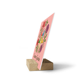 OES Plaque - with Stand - Bricks Masons