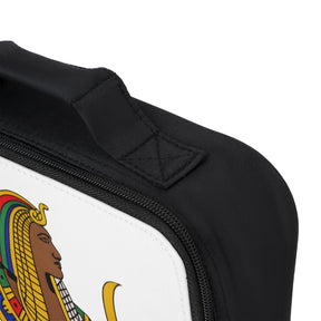 DOI Lunch Bag - White Fully Insulated With Zipper Closure - Bricks Masons