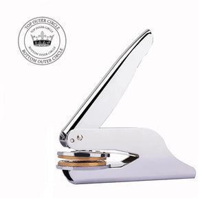 Knights of the York Cross of Honour Seal Press - Pocket Silver Color With Customizable Stamp - Bricks Masons