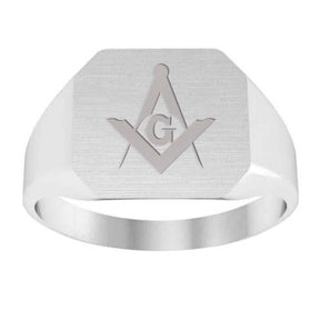 Master Mason Blue Lodge Ring - Sterling Silver