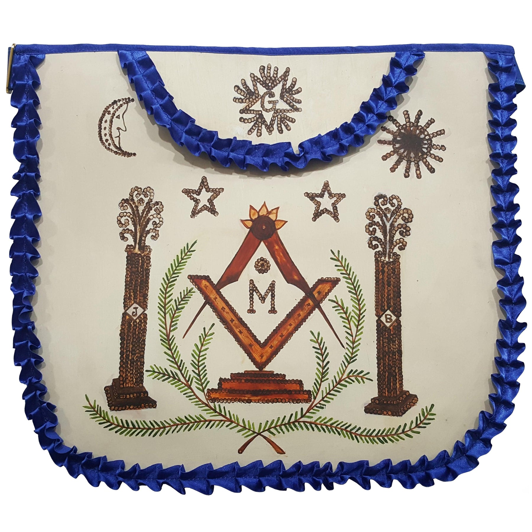 Hand-Painted Apron - History Edition: Masonic Apron of Major William Christy - 1790 to 1837