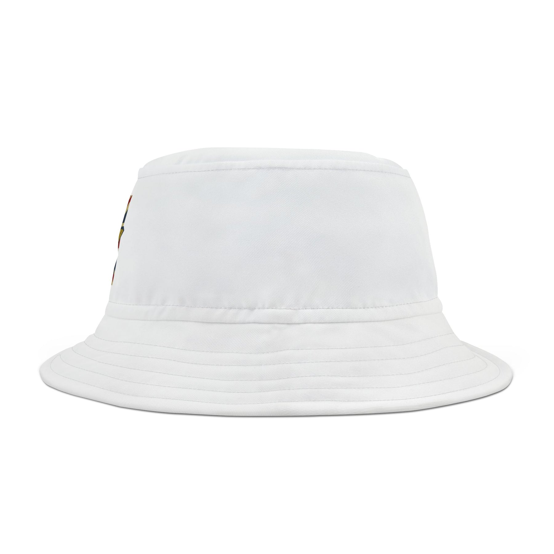 Master Mason Craft Bucket Hat - White with Square & Compass G - Bricks Masons
