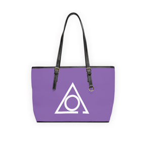 LOCOP Handbag - Purple PU Leather Adjustable Handles - Bricks Masons