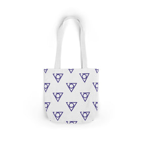 LOCOP Tote Bag - White & Purple Polyester - Bricks Masons