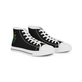 Allied Masonic Degrees Sneaker - High Top Black & White AMD Emblem - Bricks Masons