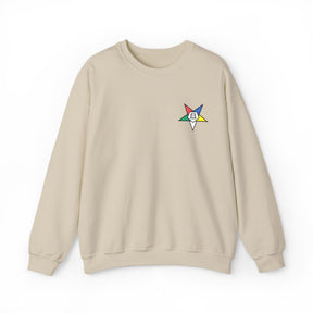OES Sweatshirt - Crewneck Embroidered Emblem - Bricks Masons
