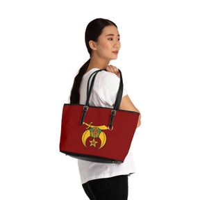 Daughters of Sphinx Handbag - Maroon PU Leather With Ample Interior - Bricks Masons