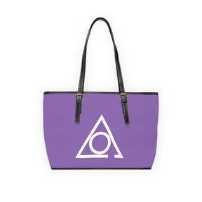 LOCOP Handbag - Purple PU Leather Adjustable Handles - Bricks Masons