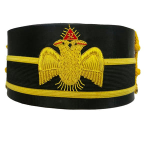 32nd Degree Scottish Rite Crown Cap - Double-Eagle Hand Embroidered - Bricks Masons