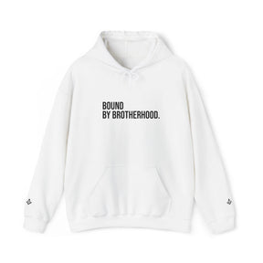 Master Mason Blue Lodge Sweatshirt - Bound By Brotherhood with Square & Compass G Embroidery - Bricks Masons