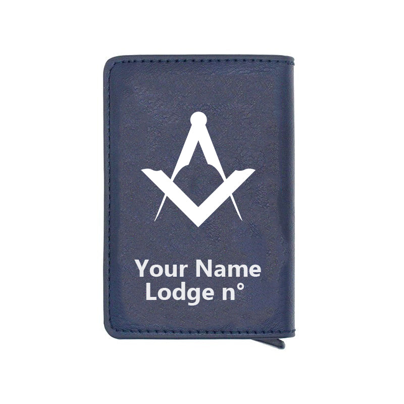 Master Mason Blue Lodge Wallet - Various Colors - Bricks Masons