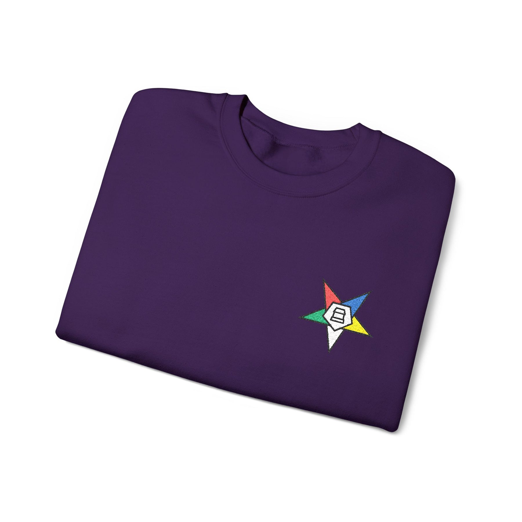 OES Sweatshirt - Crewneck Embroidered Emblem - Bricks Masons