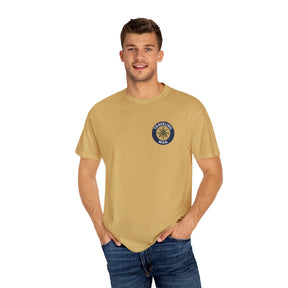 Master Mason Blue Lodge T-Shirt - Traveling Mason Garment-Dyed Tee - Bricks Masons