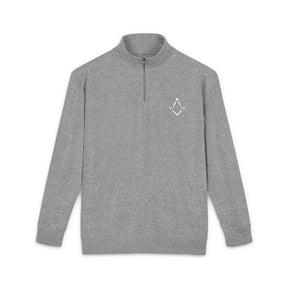 Master Mason Blue Lodge Sweatshirt - Silver Square & Compasses Embroidery - Bricks Masons