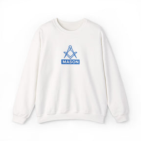 Master Mason Blue Lodge Sweatshirt - Classic Mason Square & Compass Design - Bricks Masons