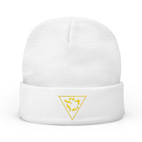 Grand Tiler of Solomon Beanie - Knit Embroidery Various Colors - Bricks Masons
