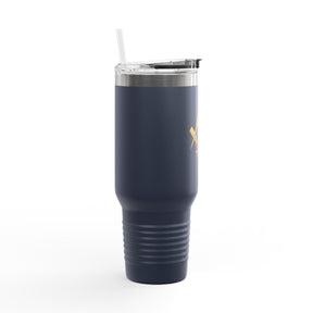Widows Sons Ringneck Tumbler - Square & Compass with Skull and Bones - Bricks Masons
