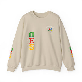 OES Sweatshirt - Colorful Eastern Star & Initials with Personalization - Bricks Masons