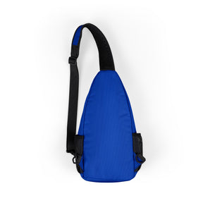 Knights of the All Seeing Eye Crossbody Bag - Blue Nylon With Pockets - Bricks Masons
