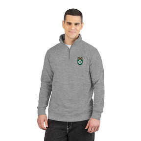 Order of Saint Lazarus Sweatshirt - Embroidered Crowned Shielded Cross - Bricks Masons