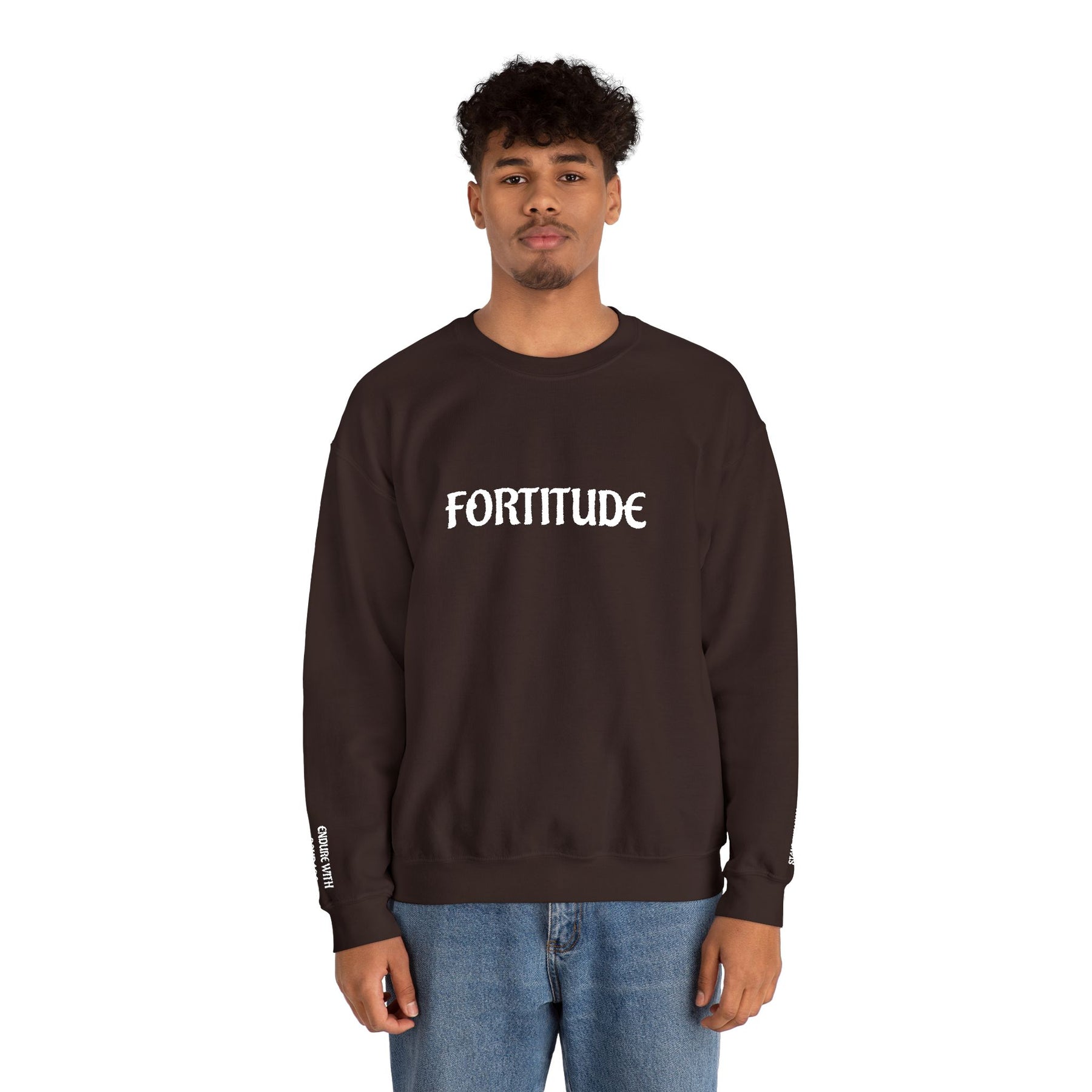Master Mason Blue Lodge Sweatshirt - Fortitude Endure with Courage Square & Compass - Bricks Masons