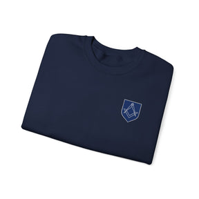 Master Mason Blue Lodge Sweatshirt - Silver Square & Compasses