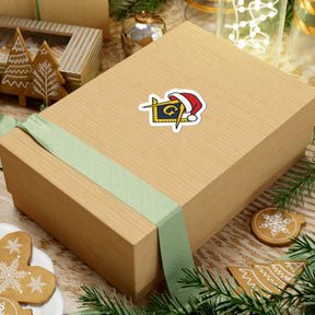 Master Mason Blue Lodge Sticker Decal - Kiss-Cut Festive Square & Compass G Christmas - Bricks Masons