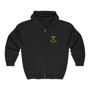 Rose of Seven Seals Hoodie - Zip Up Jacket Chest and Back Embroidery - Bricks Masons