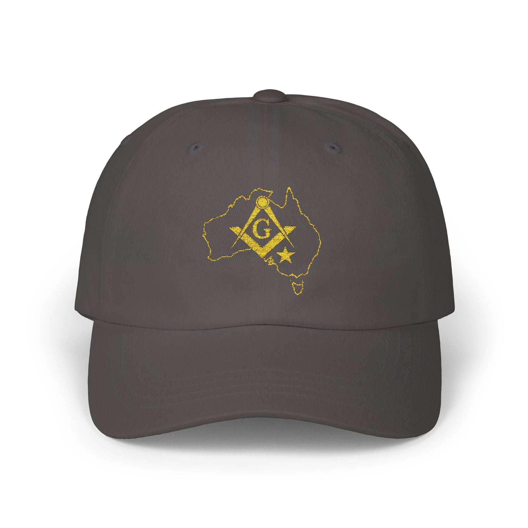 Master Mason Blue Lodge Australia Jurisdiction Baseball Cap - Australia Map Square & Compass G - Bricks Masons