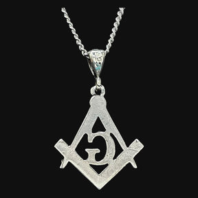 Masonic Pendant Master Degree in 925 Silver 2.5 cm 4.5 gr Art 52 - Bricks Masons