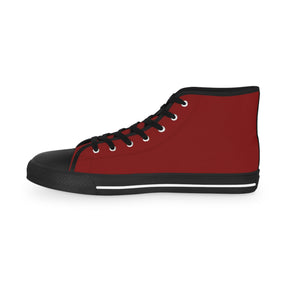 Council of Crusaders Sneaker - High Top Black & White Sole Maroon Canvas - Bricks Masons