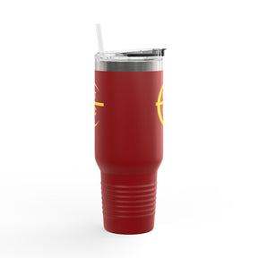 Council of Crusaders Ringneck Tumbler - Red Stainless Steel & Insulated - Bricks Masons