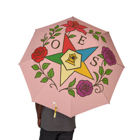 OES Umbrella - Eastern Garden Design Semi-Automatic Foldable Umbrella - Bricks Masons