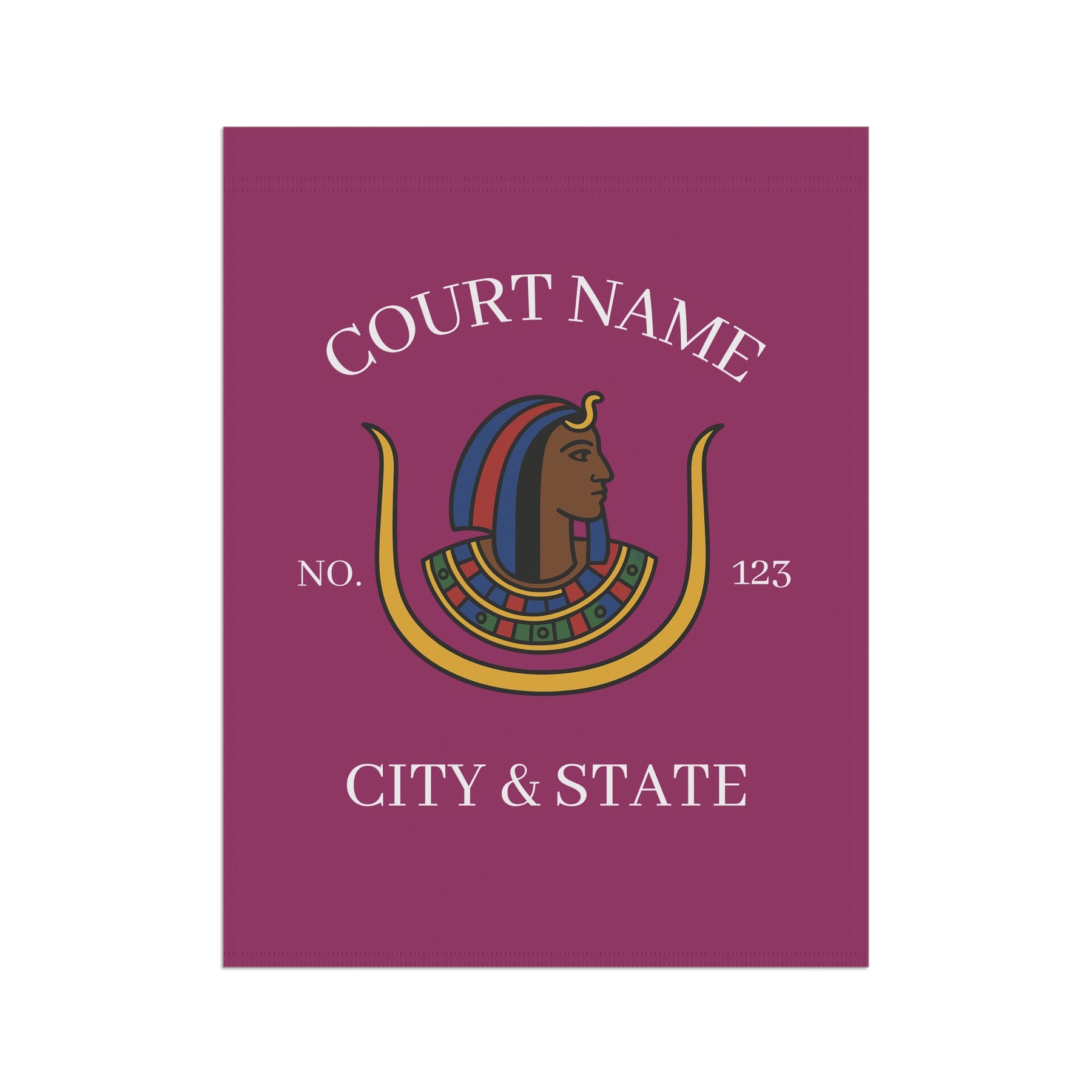 DOI Yard Flag - Printed Poly Poplin With Personalization - Bricks Masons