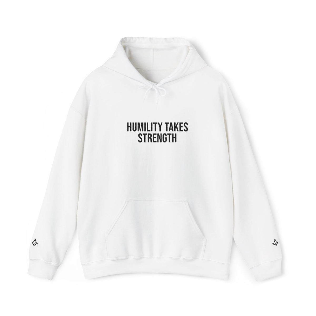 Master Mason Blue Lodge Hoodie - Humility Takes Strength - Bricks Masons