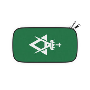 Allied Masonic Degrees Passport Wallet - Green With Shoulder & Wrist Strap - Bricks Masons