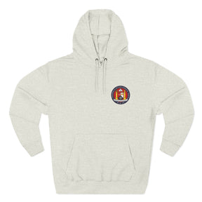 Malta Jurisdiction Hoodie - Three-Panel Fleece Stitched Front Design - Bricks Masons