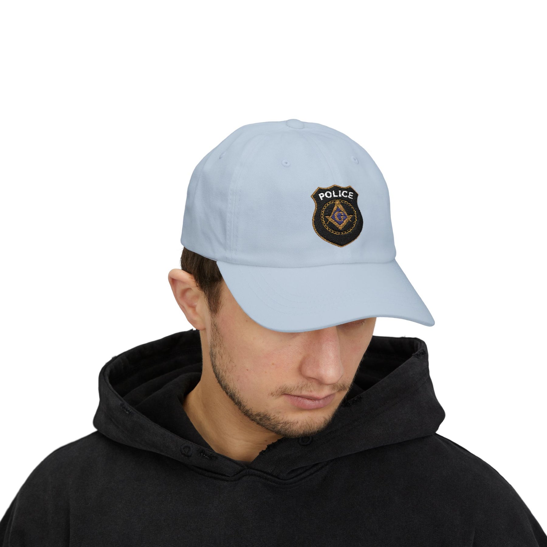 Master Mason Blue Lodge Baseball Cap - Embroidered Police Mason Dad Cap - Bricks Masons