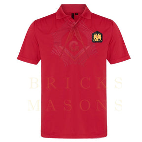 32nd Degree Scottish Rite Polo Shirt - Wings Down Various Colors