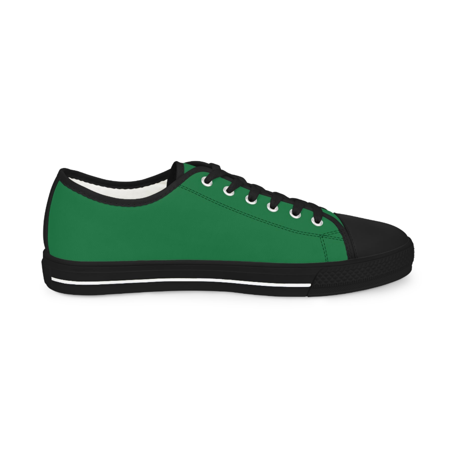 Knight Masons Sneaker - Low Top Sneaker Black & White Green Canvas - Bricks Masons