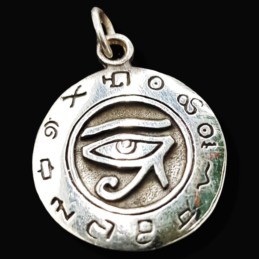 Horus Eye Pendant in Silver 2.5 cm 6 g Art 607 - Bricks Masons