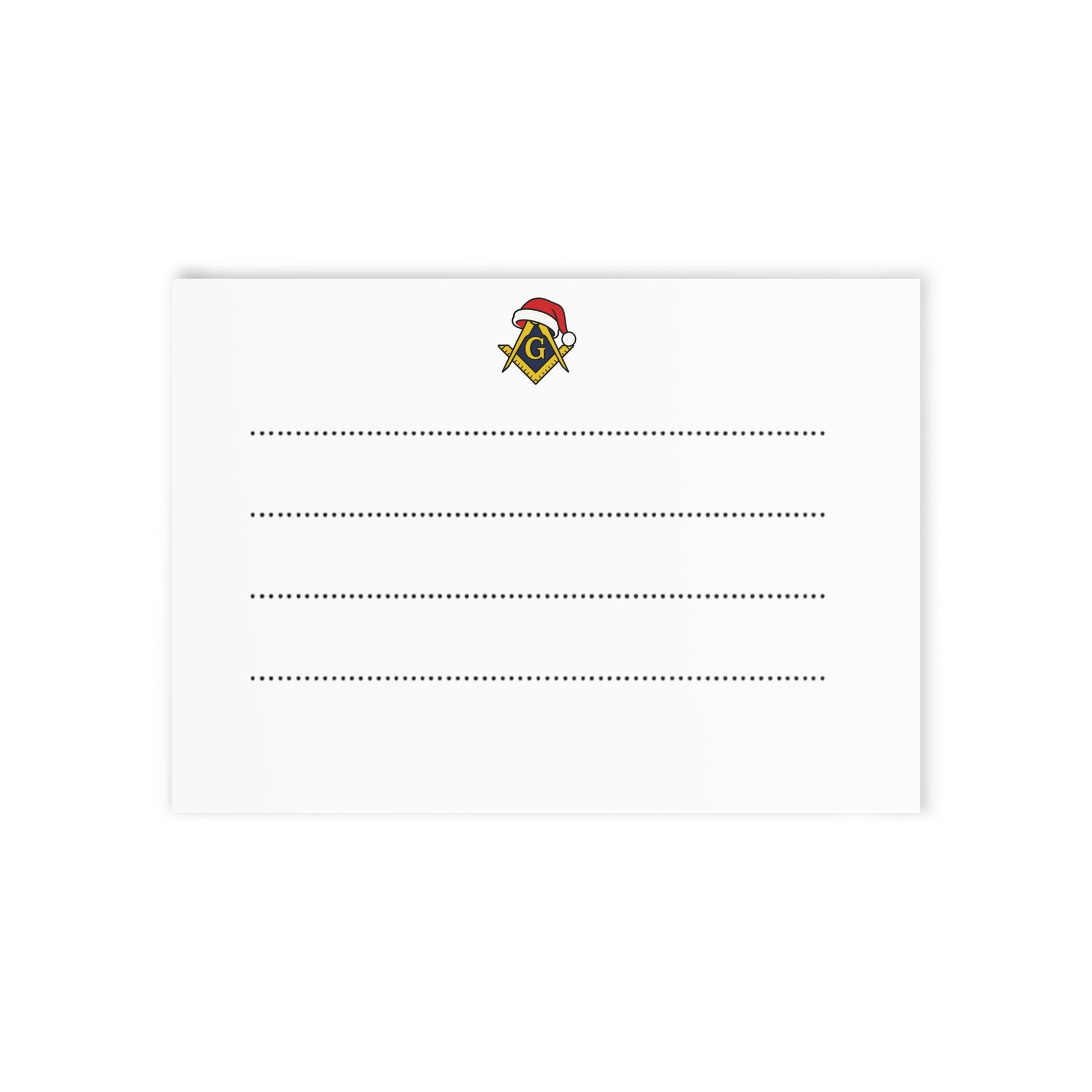 Master Mason Blue Lodge Greeting Card -  (Two-sided print) - Bricks Masons