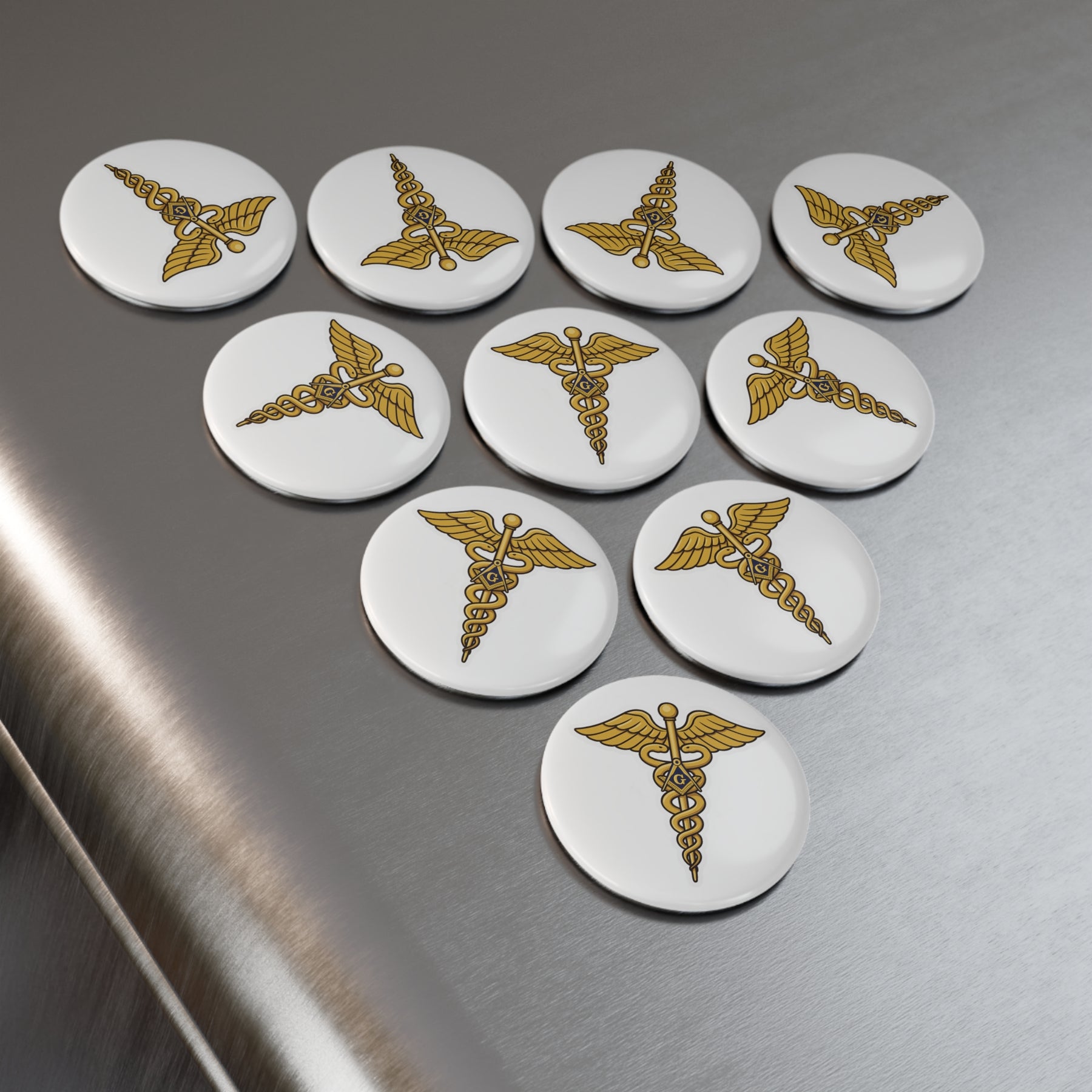 Master Mason Blue Lodge Magnet - Decorative Refrigerator - Bricks Masons