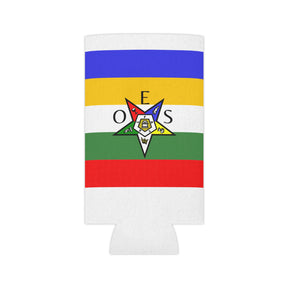 OES Can Cooler - Colorful Star With Polyester Exterior - Bricks Masons