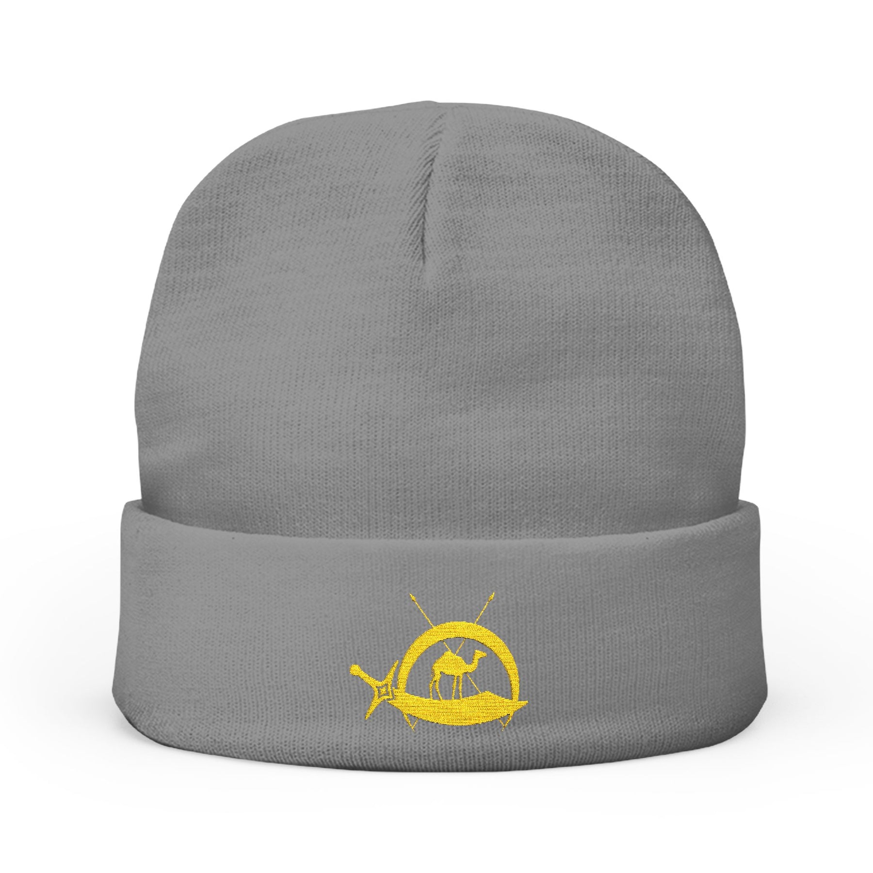 DOKO Beanie - Knit Embroidery Emblem - Bricks Masons