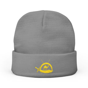 DOKO Beanie - Knit Embroidery Emblem - Bricks Masons
